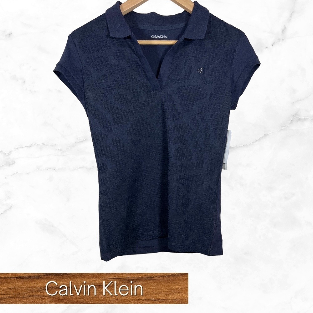 Calvin Klein size XS Textured polo shirt - Picture 1 of 5